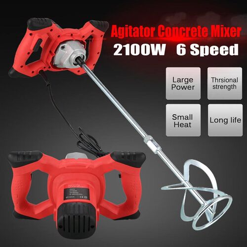 极速2100W Electric Control Handheld Paint Cement Plaster Mor