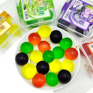 爆皮葡萄果冻扎破果冻爆汁葡萄果冻网红巨峰葡萄巨大号零食