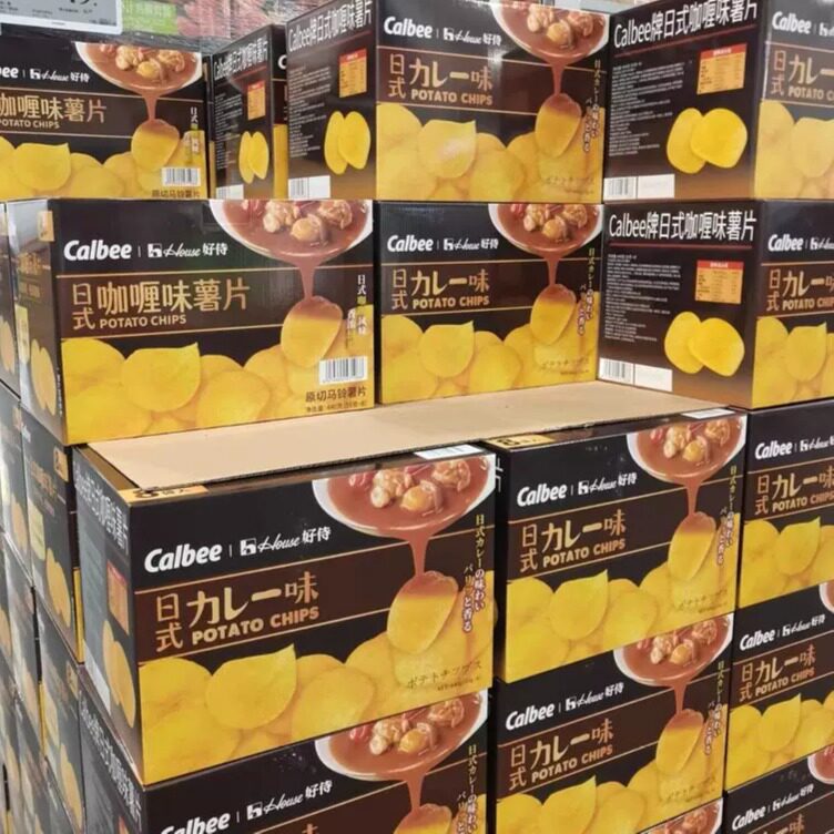 山姆卡乐比日式咖喱味薯片镇薯原切下午茶追剧零食代购官方旗舰店