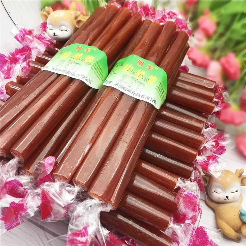 承德特产果丹皮长条山楂卷糖果脯蜜饯儿童学生休闲零食每捆280克