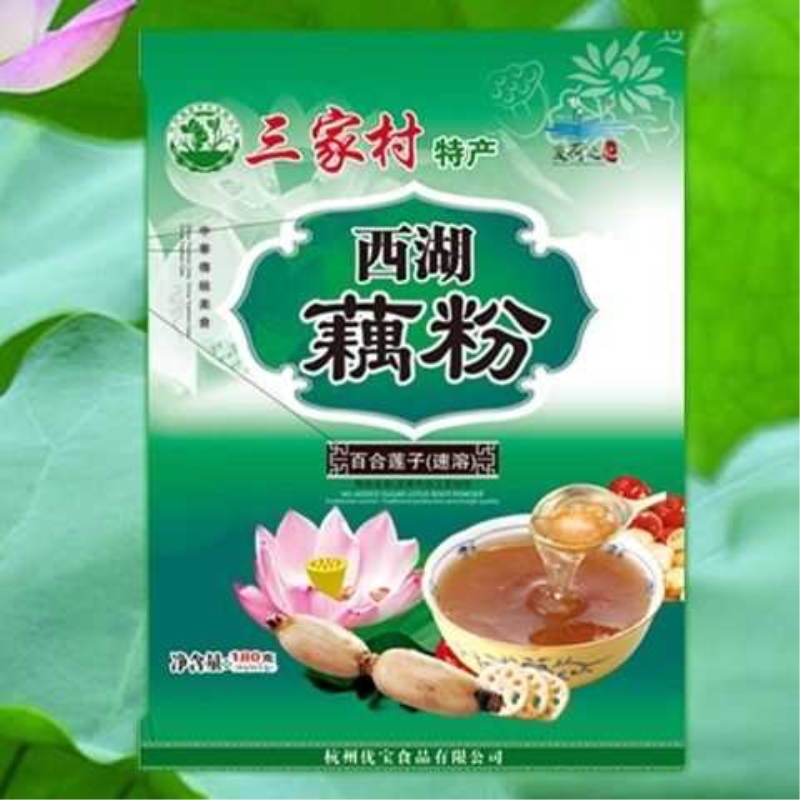 西湖藕粉三家村桂花莲子红枣360g杭州特产早餐食品速食代餐粉羹
