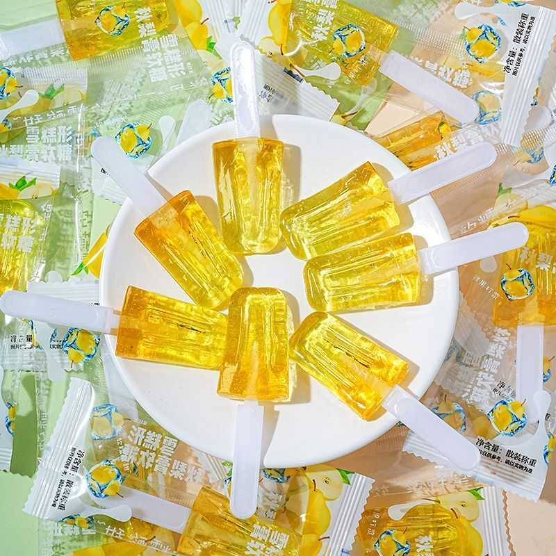 秋梨膏棒棒糖独立小包糖果儿童零食小吃健康营养果汁软糖不上火