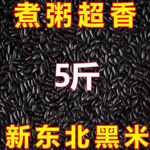 东北新黑米10斤无染色黑大米黑糯米五谷杂粮黑香米粥批发3斤特价