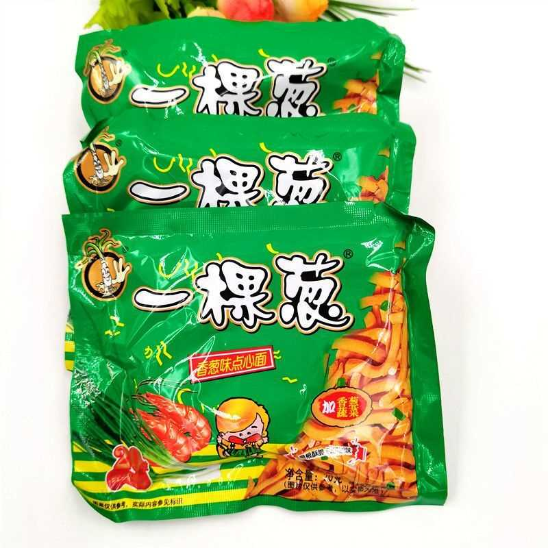 碎碎面香葱味香辣味干脆面方便面怀旧18g每袋一棵葱零食干吃面