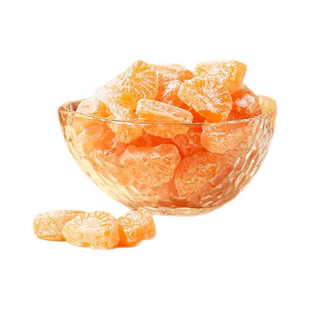 3D桔片糖特浓橘瓣糖桔子造型网红糖橘子水果味硬糖果零食袋装喜糖