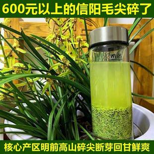 2023新茶叶信阳毛尖碎茶明前高山断芽茶末散装绿茶浓香型春茶