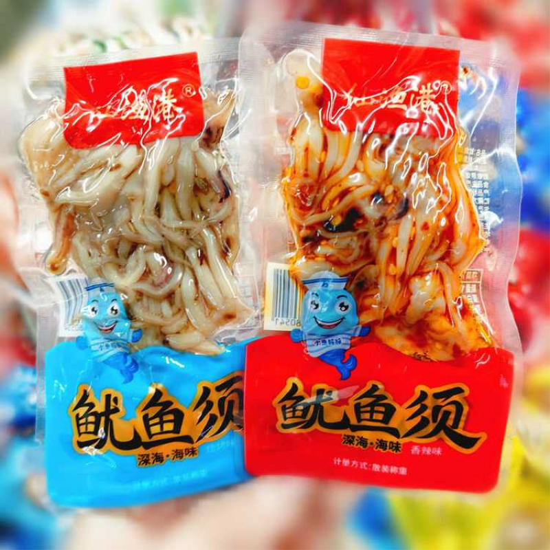即食鱿鱼丝鱿鱼须鱿鱼头爪仙渔港北海特产海鲜零食独立小包装零食