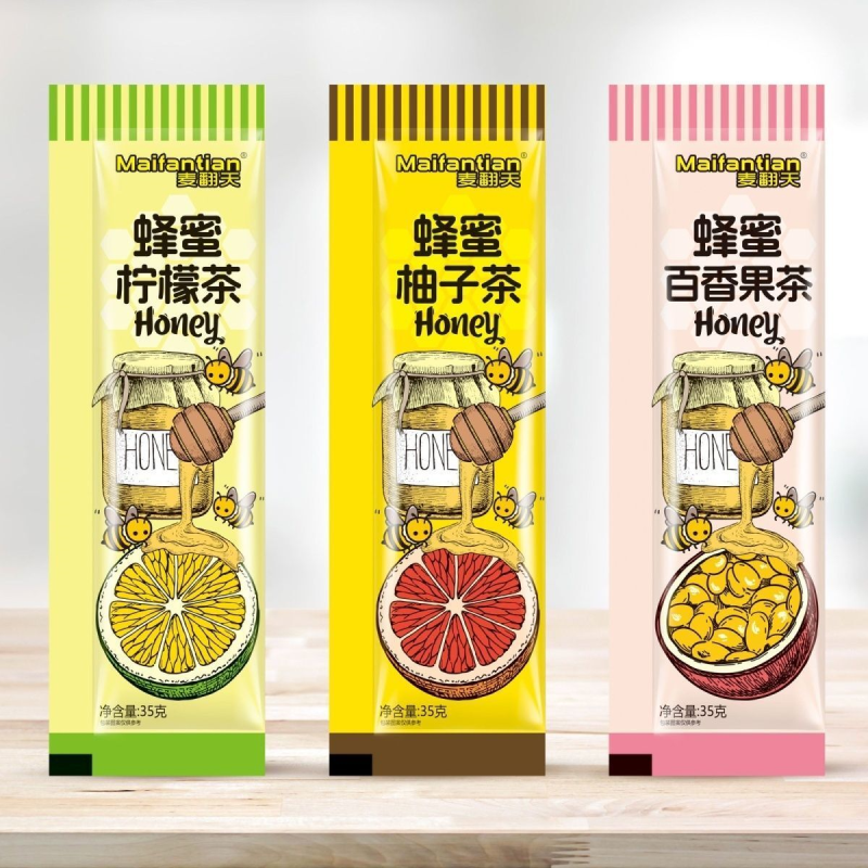 麦翻天蜂蜜柚子茶百香果柠檬茶果酱果茶独立小包装办公室泡水饮品
