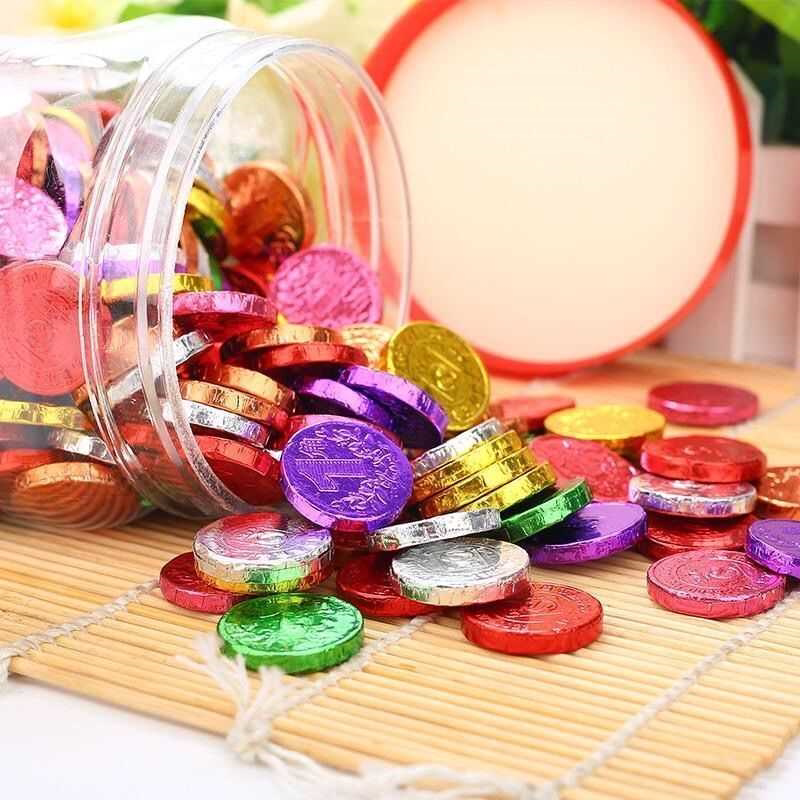 【5.6万人收藏】巧克力七彩小金币260粒罐装钱币休闲（代可可脂）