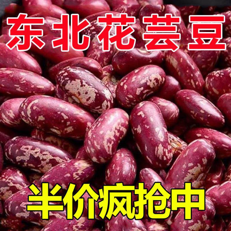 【5斤半价】东北花芸豆芸豆豆包豆馅大碴粥专用奶花饭豆新鲜好煮