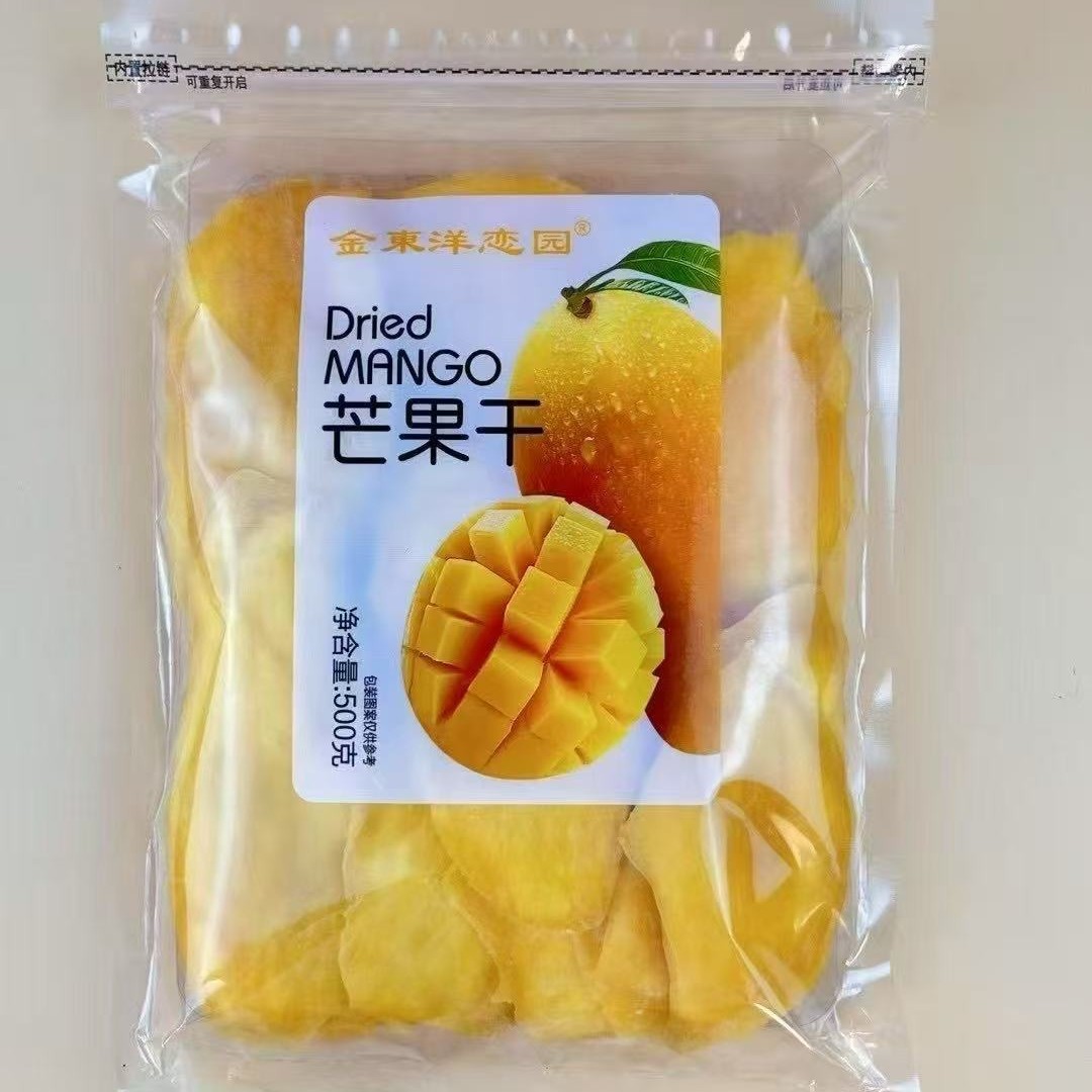 休闲食品 金东洋恋园芒果干500克 20包/箱 零食芒果干
