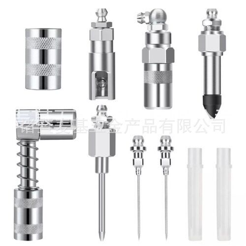 润滑工具8件套 黄油枪打油嘴配件油脂耦合器连接器针式黄油嘴枪头