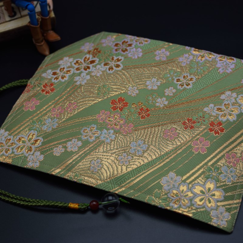 极速【包邮】一叶知秋手作 钢笔 笔帘【寸草春晖】西阵织 进口面