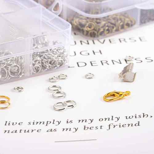 r Clasp Open Jump Rings For DIY Jewelry Making Supplies Kits