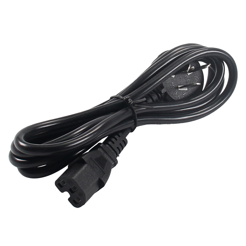 。品字头三孔插电源线电饭锅水壶桌上型电脑电脑主机显示器电饭锅