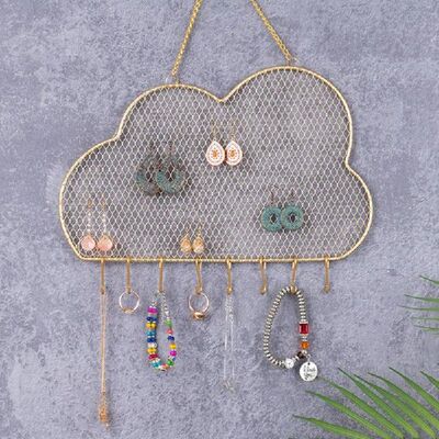 极速Jewelry Display Rack Metal Elegant Texture Lines Exquisi