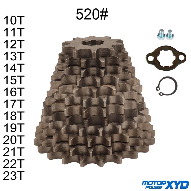 520# Chain 20mm 10T 11T 12T 13T 14T 15T 16T 17T 18T 19T 20T