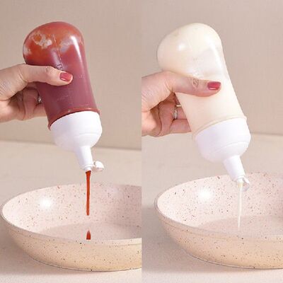极速350ml Condiment Squeeze Bottles,For Ketchup Mustard Mayo