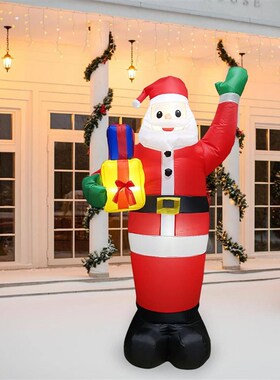 极速180cm Inflatable Santa Model Ornament Festival Inflatabl