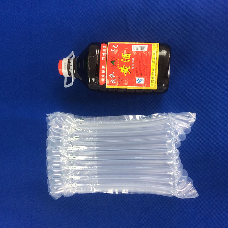 10柱高27CM气柱袋2.5L桶装黄酒快递防震包装袋充气气泡柱气泡袋