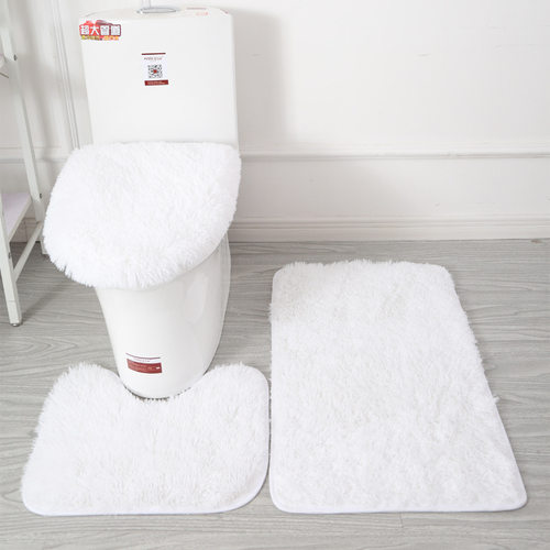 Set of 3 Bathroom Bath Mat Set Bathroom Rug Shower Carpets