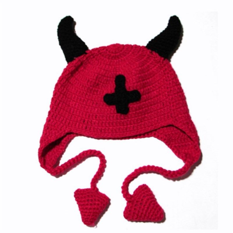 BomHCS Horn Ear Protection Hat Adult Mens and Womens Hallo