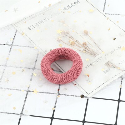 6Pcs/Lot Solid Color Basic Rubber Bands Simple High Elastic