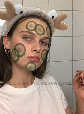 Wash Face Hair Holder Hairbands Soft Warm Coral Fleece Bow A