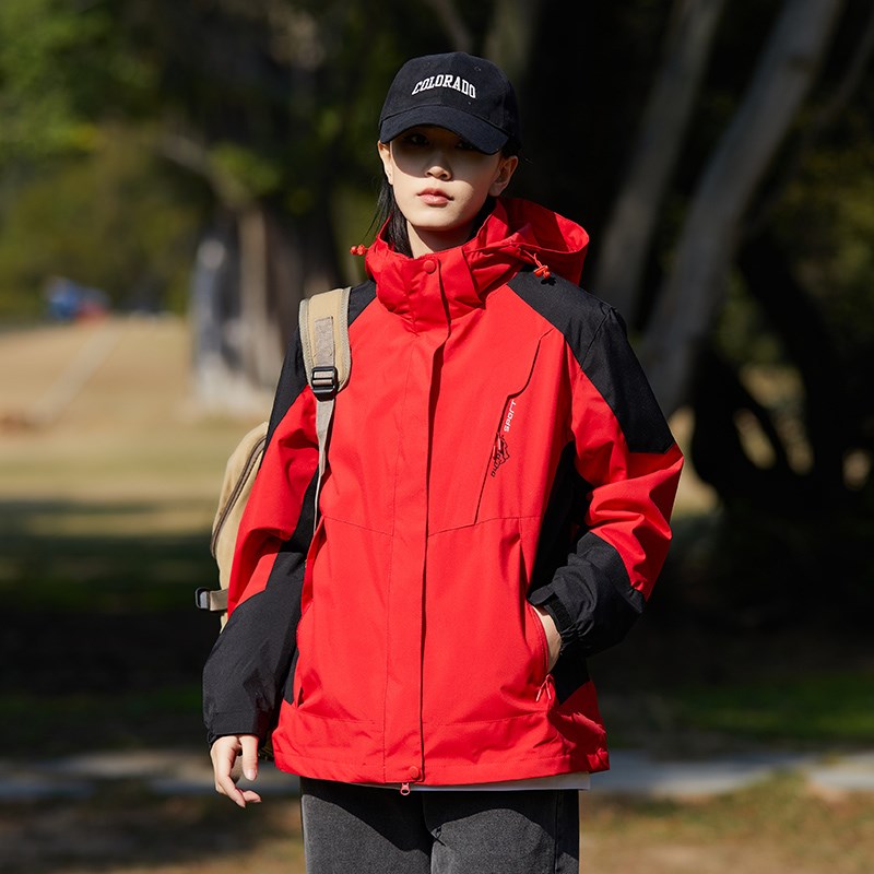 山系冲锋衣外套男女款户外运动登山服潮流帅气防水防风情侣款夹克