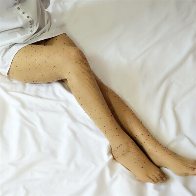 Sexy Hot Diamond Mesh Socks Fishing Net Hosiery Straps Diamo