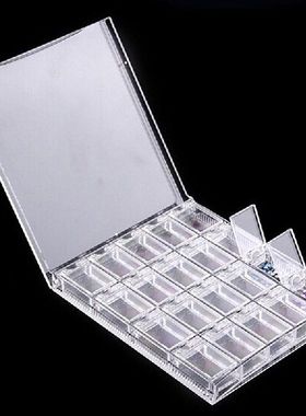 20 Grids Clear Display Case Organizer Holder For Jewelry