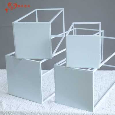 几何路引新款婚庆道具婚礼现场布置摆件立柱花架舞台过道方框铁艺