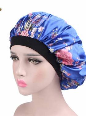 NeW FSHioN WomeN SatiN NiHt Sleep Cap Hair BoNNet Hat Silk