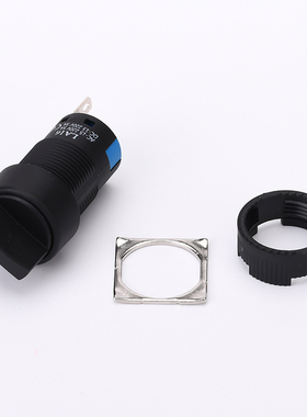 16mm旋钮按钮开关LA16Y-11X2 22X3 银点旋转二档三档铜3脚6脚开孔