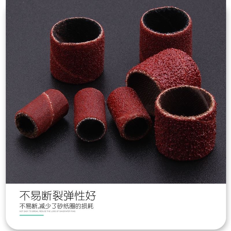 。套装小抛光头火石仔电动圆球磨刀石除锈砂纸圈磨头砂纸棒石磨