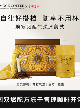 MOCK墨客咖啡埃塞凤梨气泡冰萃美式黑咖啡袋装阿拉比卡冻干咖啡