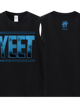 Main Event2024新款夏无袖T恤男主战赛选手Jey Uso杰乌索YEET蓝色