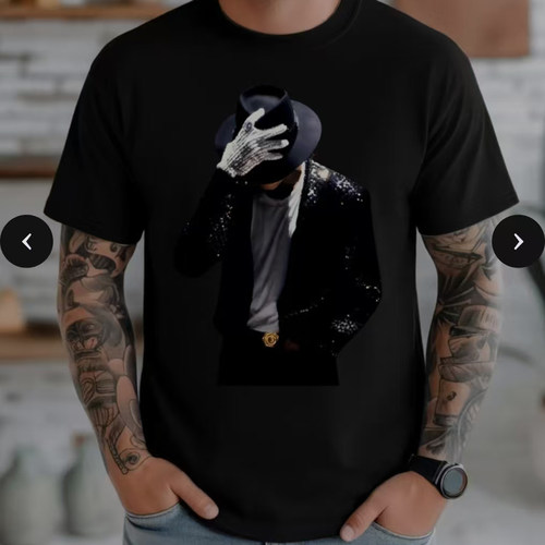 Michael Jackson shirt king of pop music迈克尔杰克逊音乐短袖