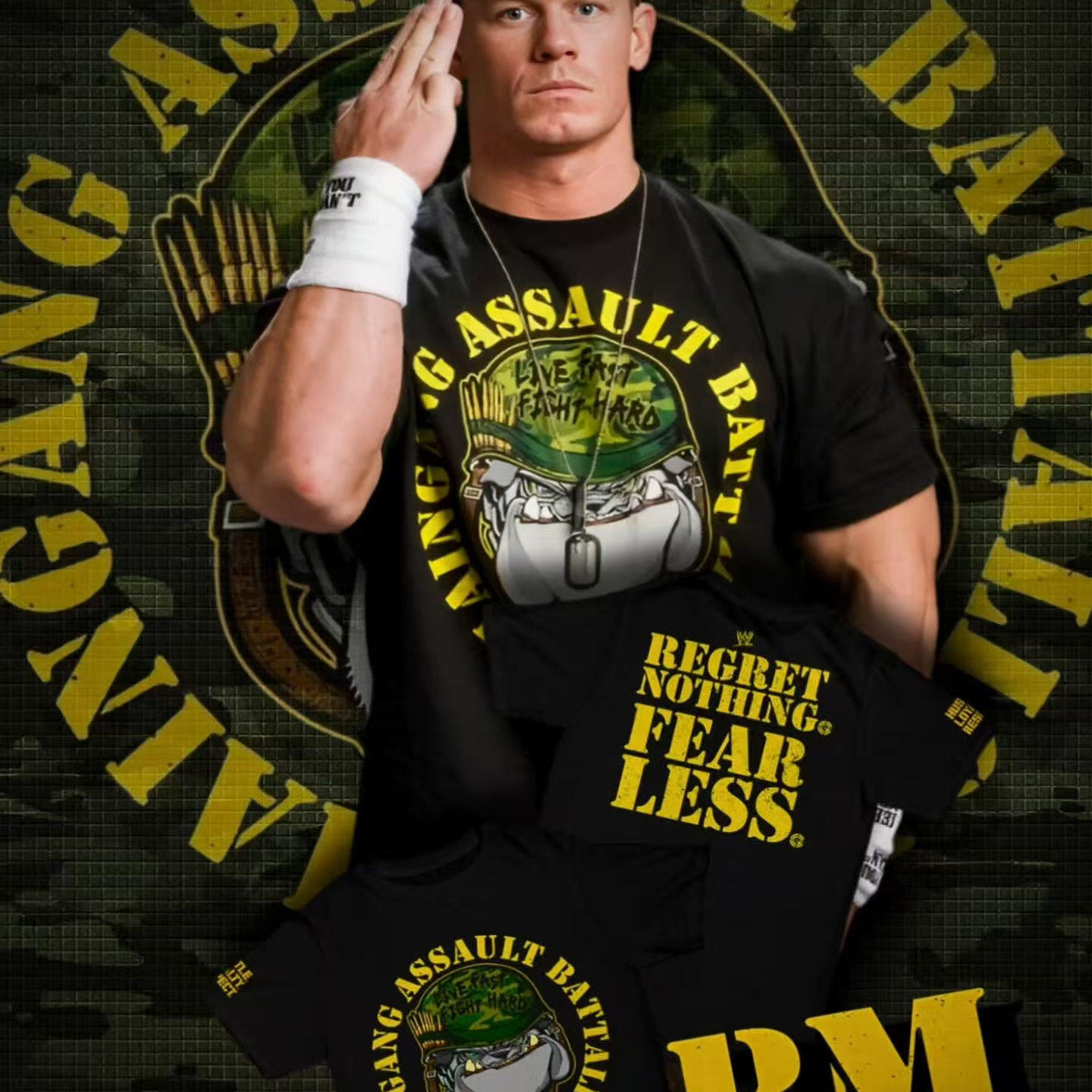 JOHN CENA CHAINGANG ASSAULT T-SHIRT2025塞纳摔跤娱乐宽松休闲