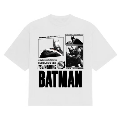 BATMAN T-SHIRT 蝙蝠侠美式卡通动漫T恤男休闲宽松2026夏新款青春
