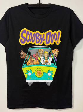 Scooby Doo史酷比狗狗怀旧卡通动漫短袖T恤男你美式休闲2025新款