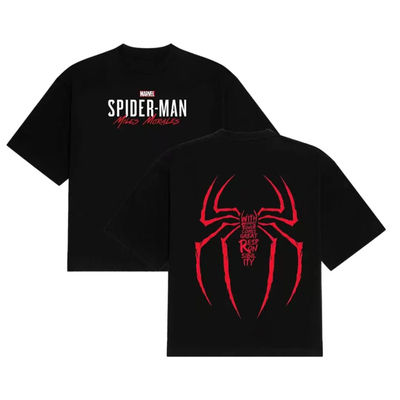 SPIDER MAN T-SHIRT蜘蛛侠美式休闲宽松短袖男2026新款百搭圆领潮