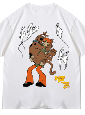 Scooby Doo史酷比狗狗怀旧卡通动漫短袖T恤男你美式休闲2025新款