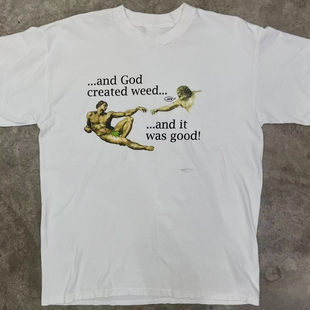 and was shirt人类来源短袖 T恤 种子 created god good