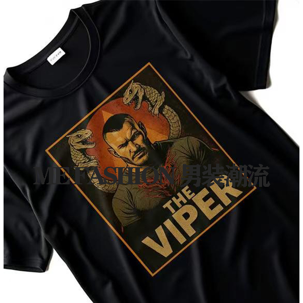 ADULT WRESTLING RANDY ORTON T-SHIRT THEVIPER摔跤毒蛇兰迪奥顿