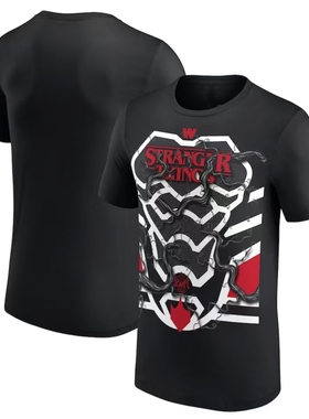 MEN'S BLACK PENTA WWE X STRANGER THINGS T-SHIRTS 2026