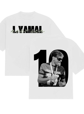 L YAMAL T-SHIRT NUMBER 10足球球星亚马尔短袖T恤男休闲10号2026