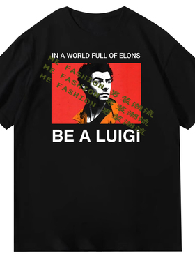 Luigi Mangione橙色超人照片路易吉曼吉奥内美国CEO刺客T恤衣服潮