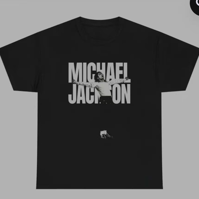 Michael Jackson shirt king of pop music迈克尔杰克逊音乐短袖