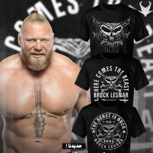BEAST 2025 BALCK SHIRT BACK THE LESNAR BROCK MEN